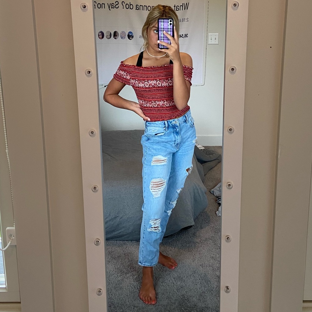 Red Crop Top